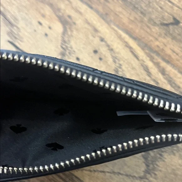 Kate Spade Black Quilted Leather Pouch - Picture 3 of 3